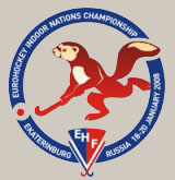 Logo Hallenhockey-EM Jekaterinburg 2008